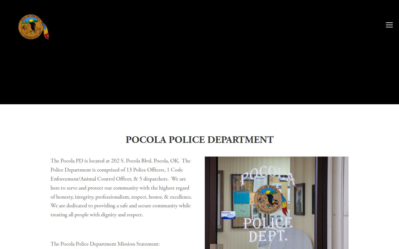 LeFlore County Pocola Police public-record service source